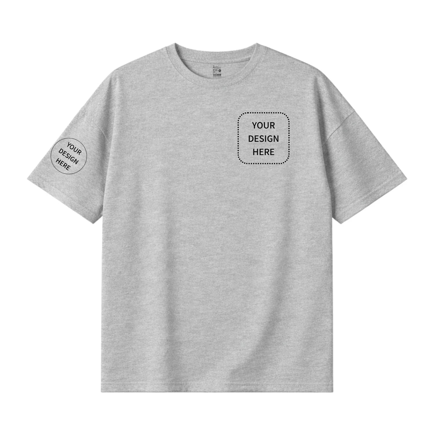 Custom Printed Oversized Drop Shoulder T-shirts - Artaper