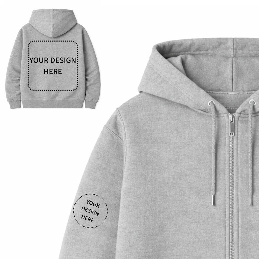 Custom Printed Regular Fit Hooded Jackets