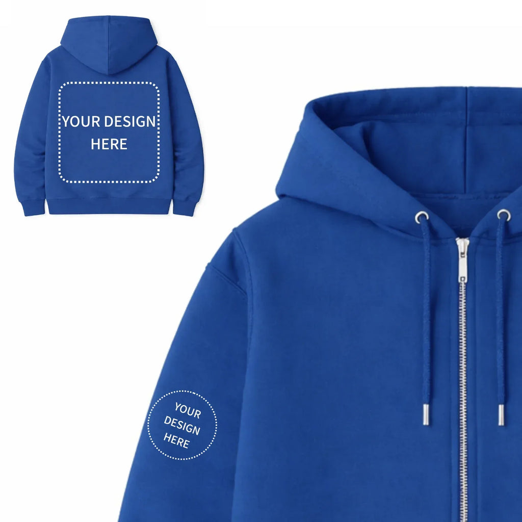 Custom Printed Regular Fit Hooded Jackets