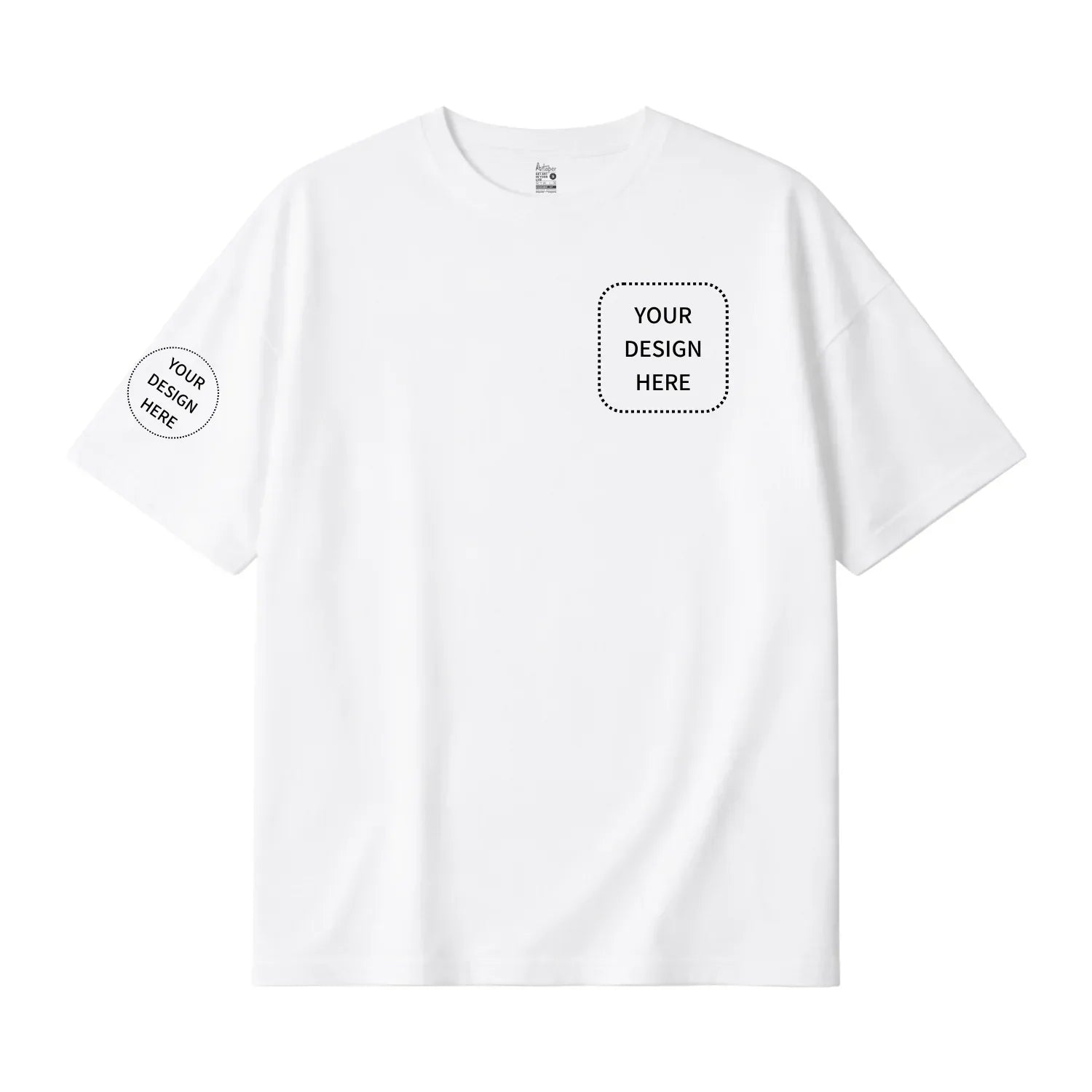 Custom Printed Oversized Drop Shoulder T-shirts - Artaper
