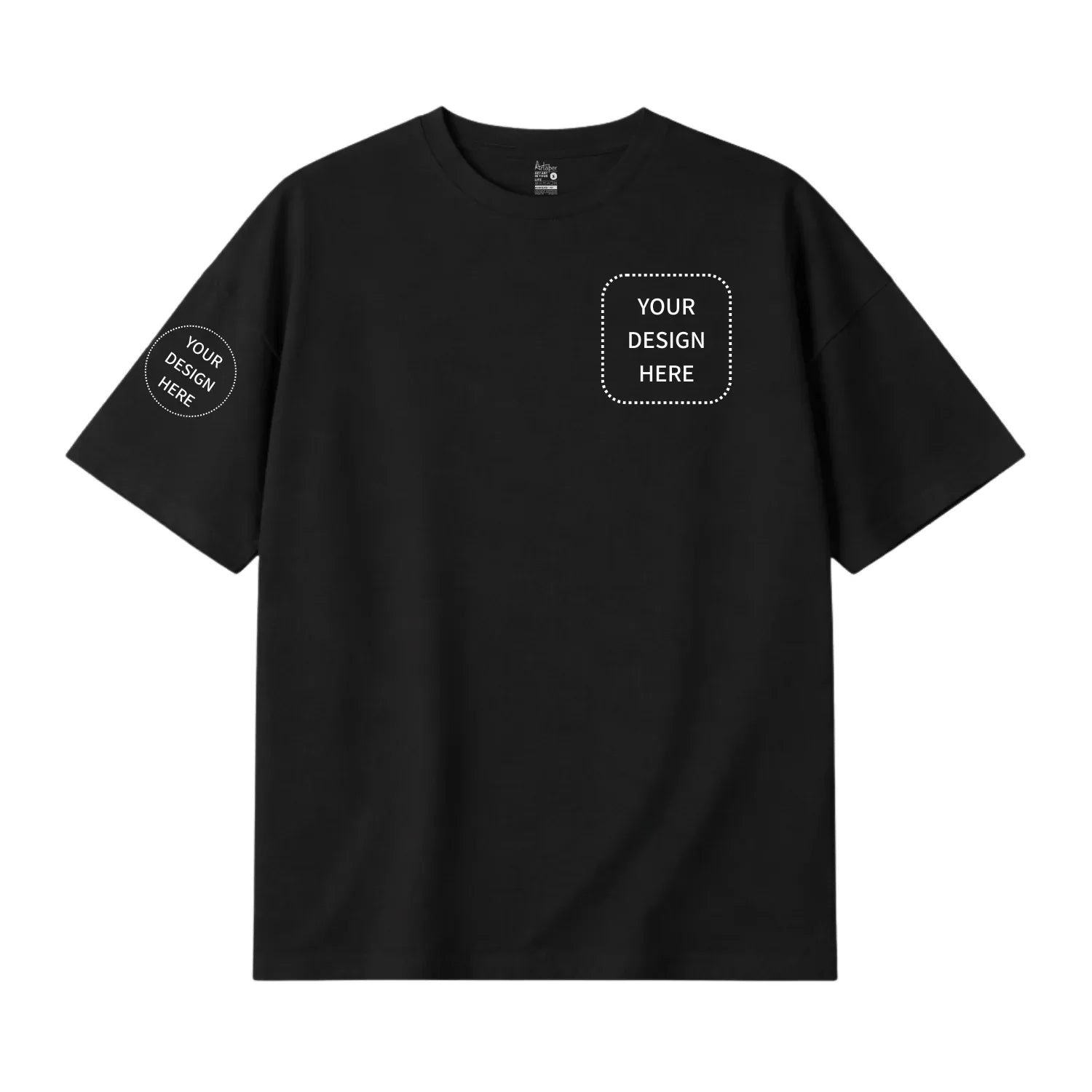 Custom Printed Oversized Drop Shoulder T-shirts - Artaper
