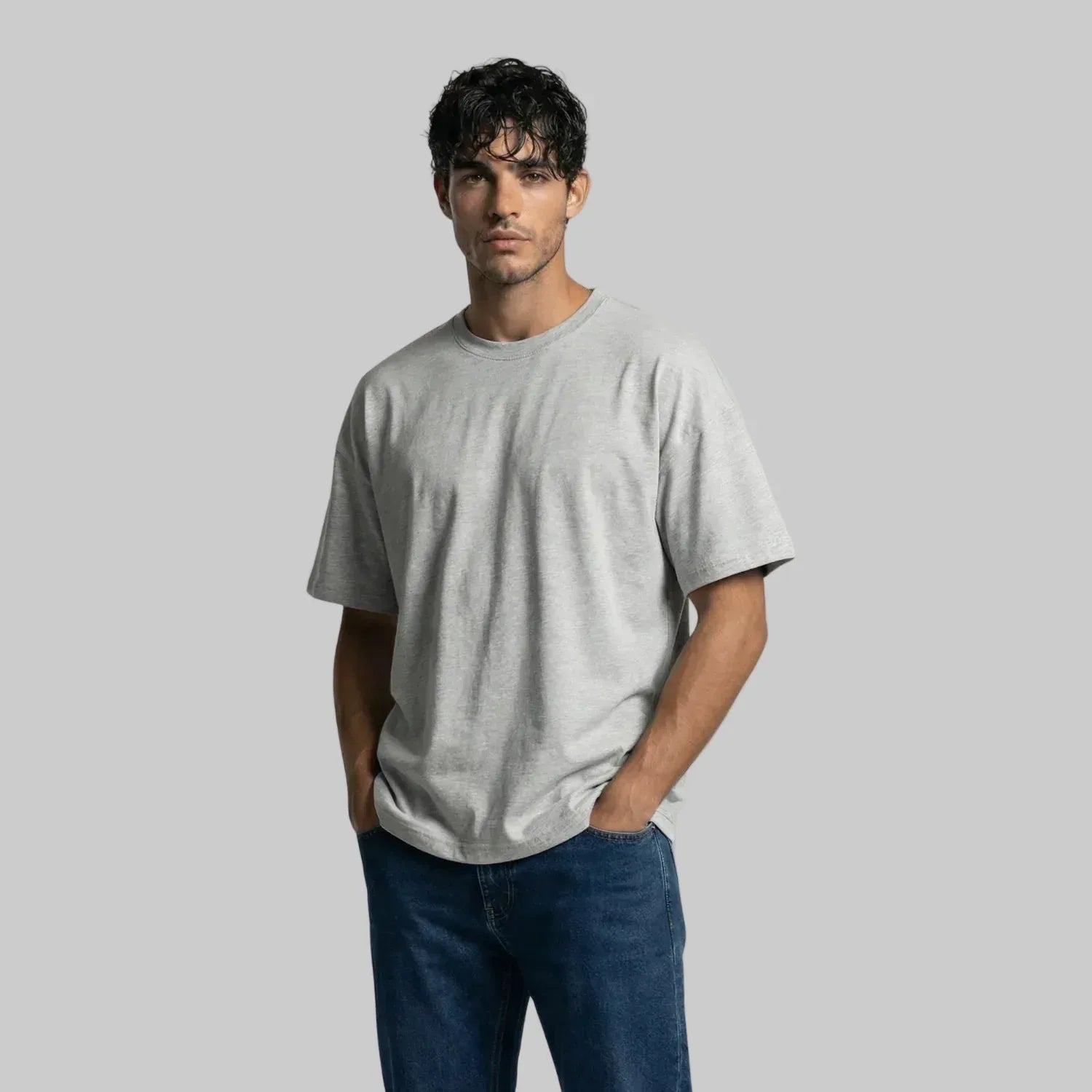 Oversized Drop Shoulder T-shirts - Artaper