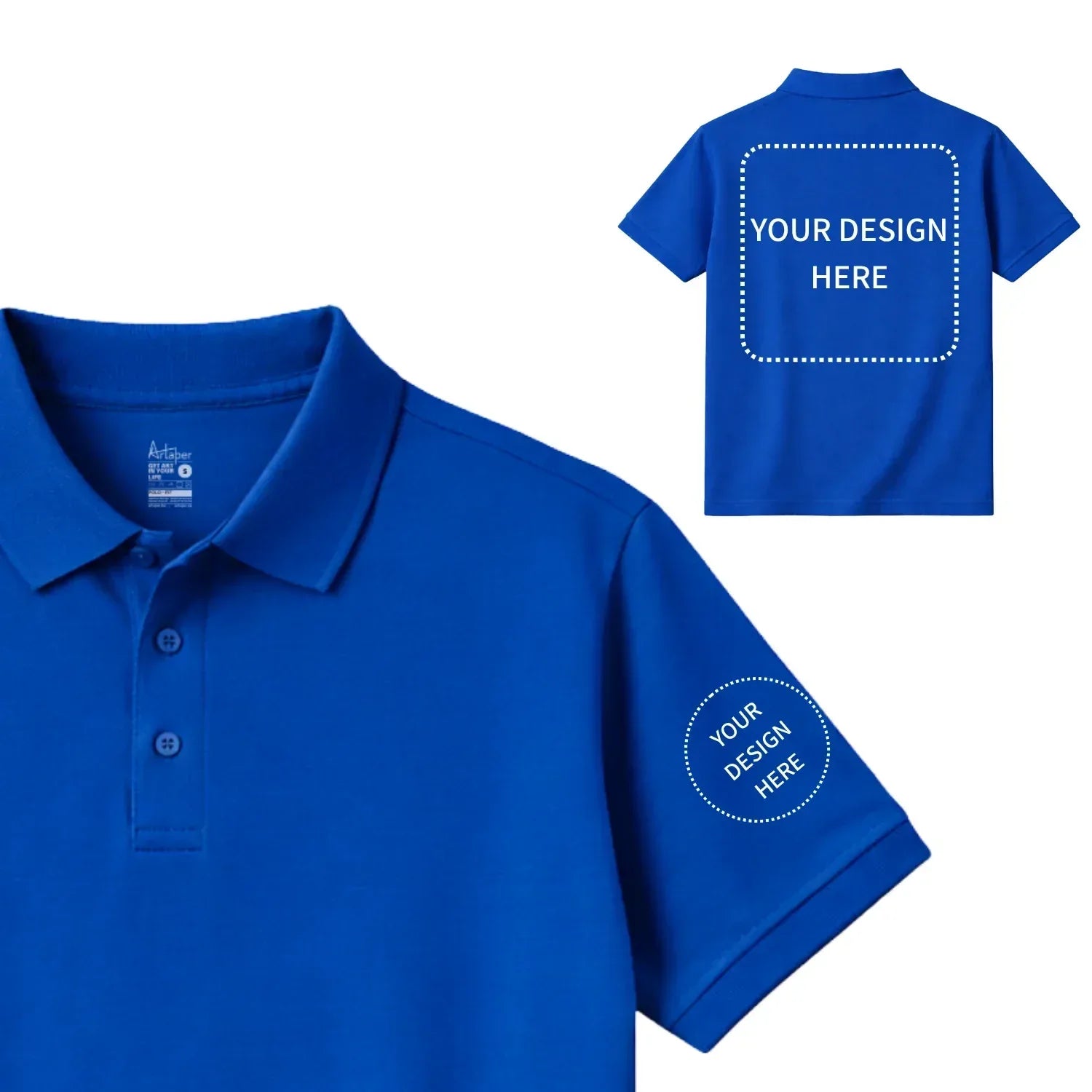 Custom Printed Short Sleeve Polos - Artaper