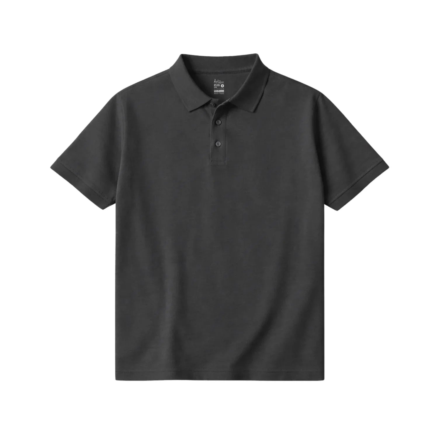 Plain Short Sleeve Polos - Artaper