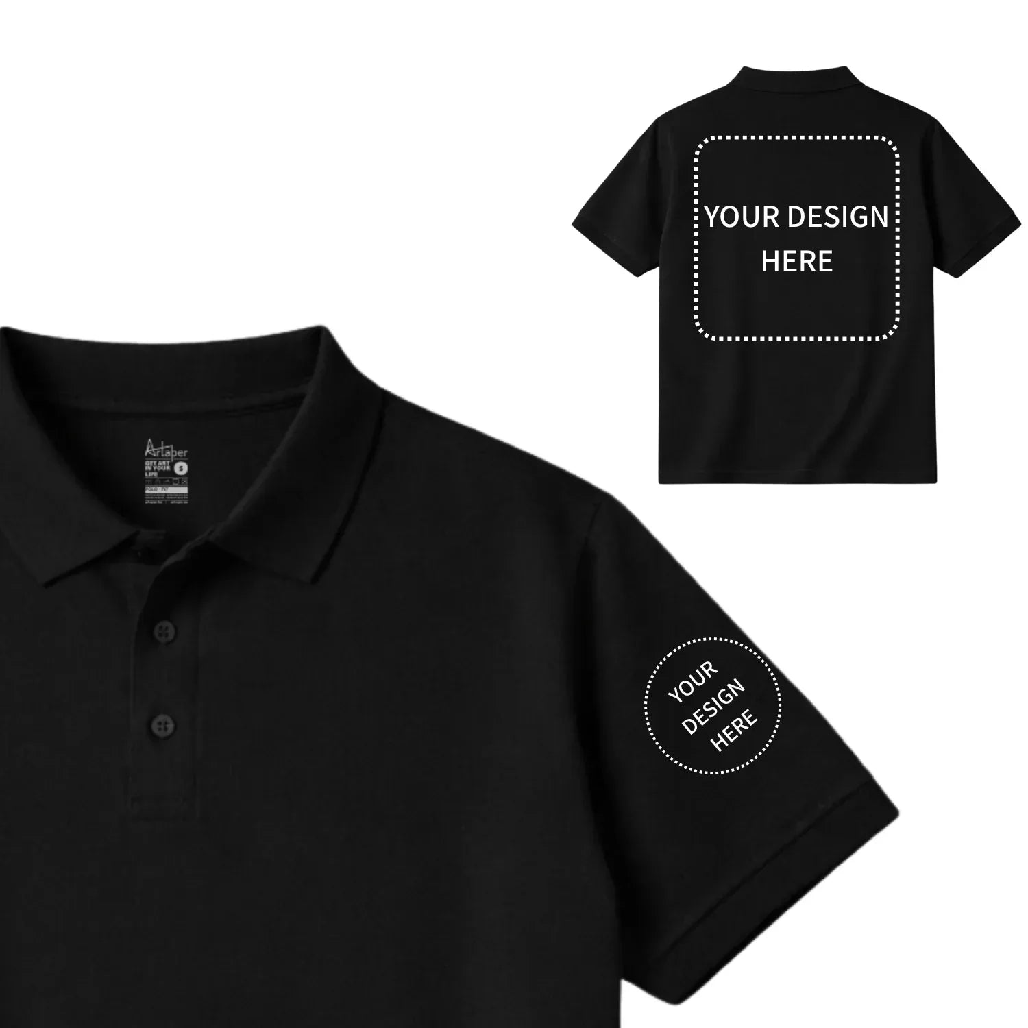 Custom Printed Short Sleeve Polos - Artaper