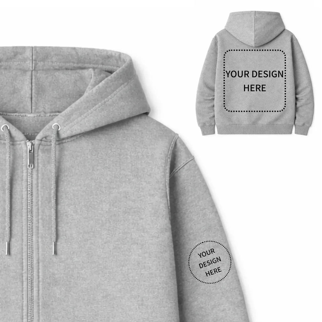Custom Printed Regular Fit Hooded Jackets