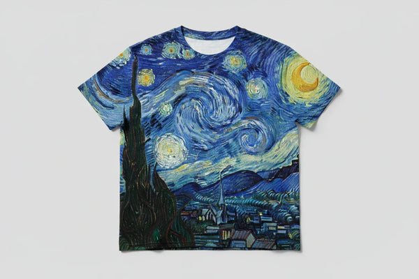 create-an-image-of-a-t-shirt-printed-with-stary-night-by-vangogh - Artaper