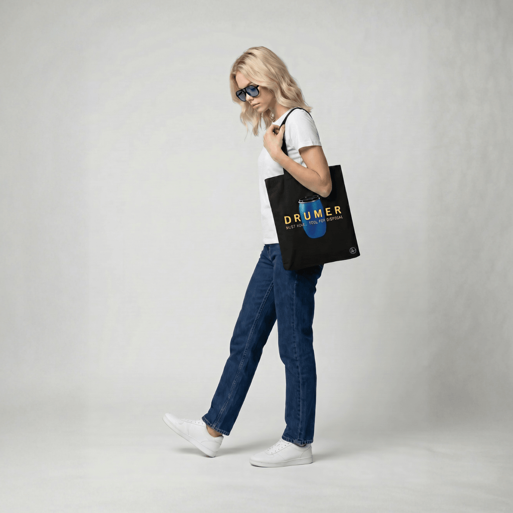 Drumer on Cotton Tote Bags